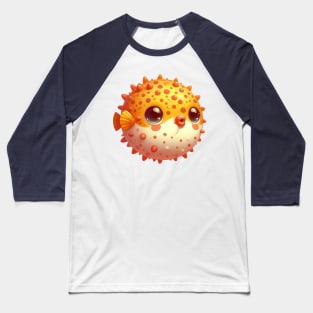 Cute Puffer Fish Baseball T-Shirt